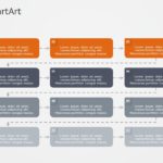 SmartArt Process Reverse Bending 4 Steps & Google Slides Theme