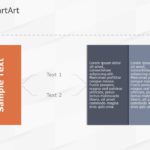 SmartArt Process Sub Process 2 Steps & Google Slides Theme