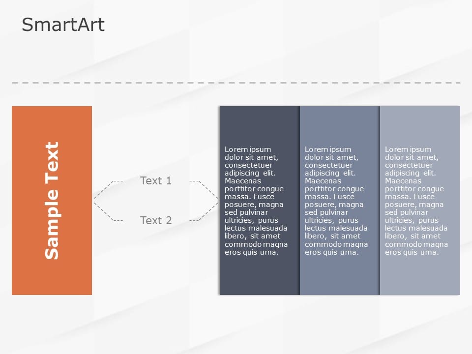 SmartArt Process Sub Process 3 Steps