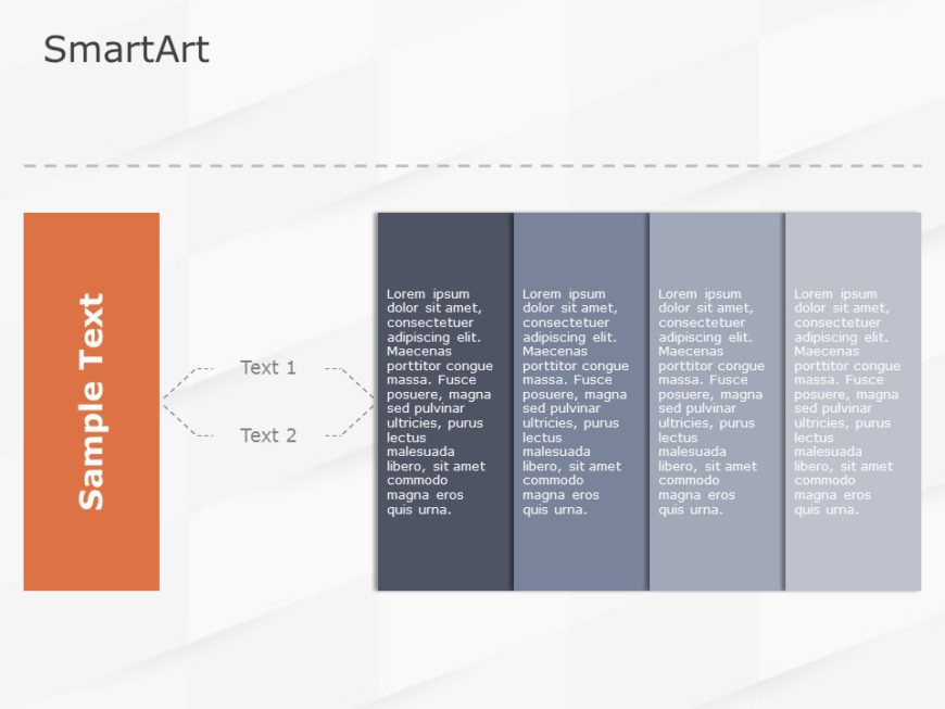 SmartArt Process Sub Process 4 Steps