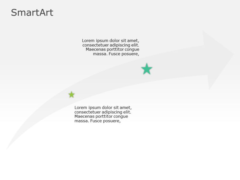 SmartArt Process Upward Process 2 Steps & Google Slides Theme