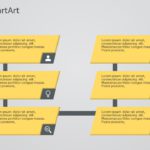 SmartArt Process Vertical Bending 2 Steps & Google Slides Theme