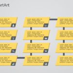 SmartArt Process Vertical Bending 4 Steps & Google Slides Theme