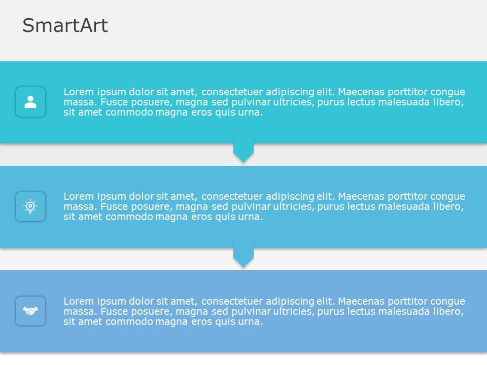 SmartArt Process Vertical Process 3 Steps