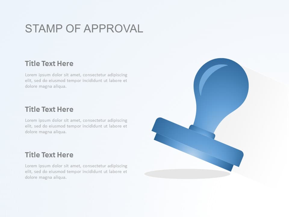 Stamp Of Approval PowerPoint Template