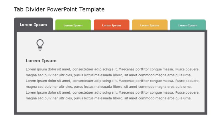Tab Divider PowerPoint Template & Google Slides Theme