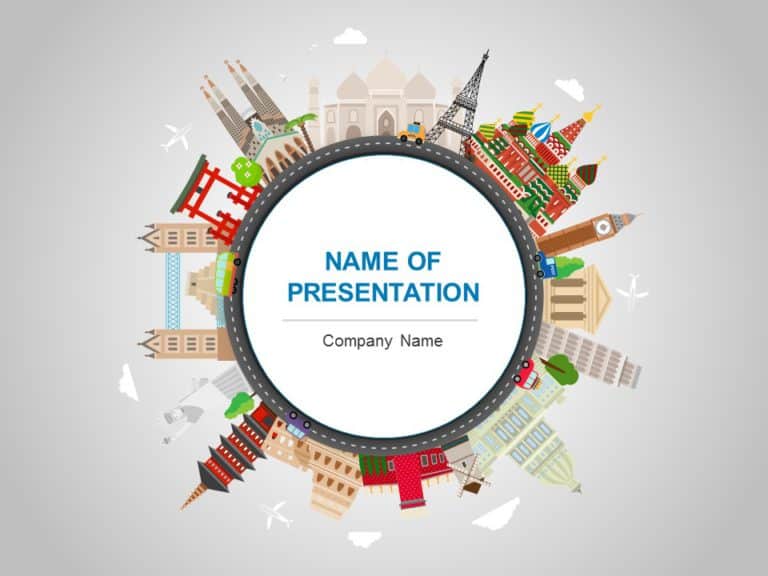 Tourism Coverslide PowerPoint Template