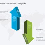 3D Up Down Arrows PowerPoint Template & Google Slides Theme