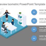 Business Review Isometric PowerPoint Template & Google Slides Theme