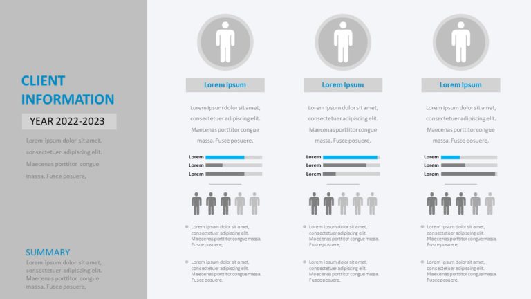 Client Profile PowerPoint Template & Google Slides Theme