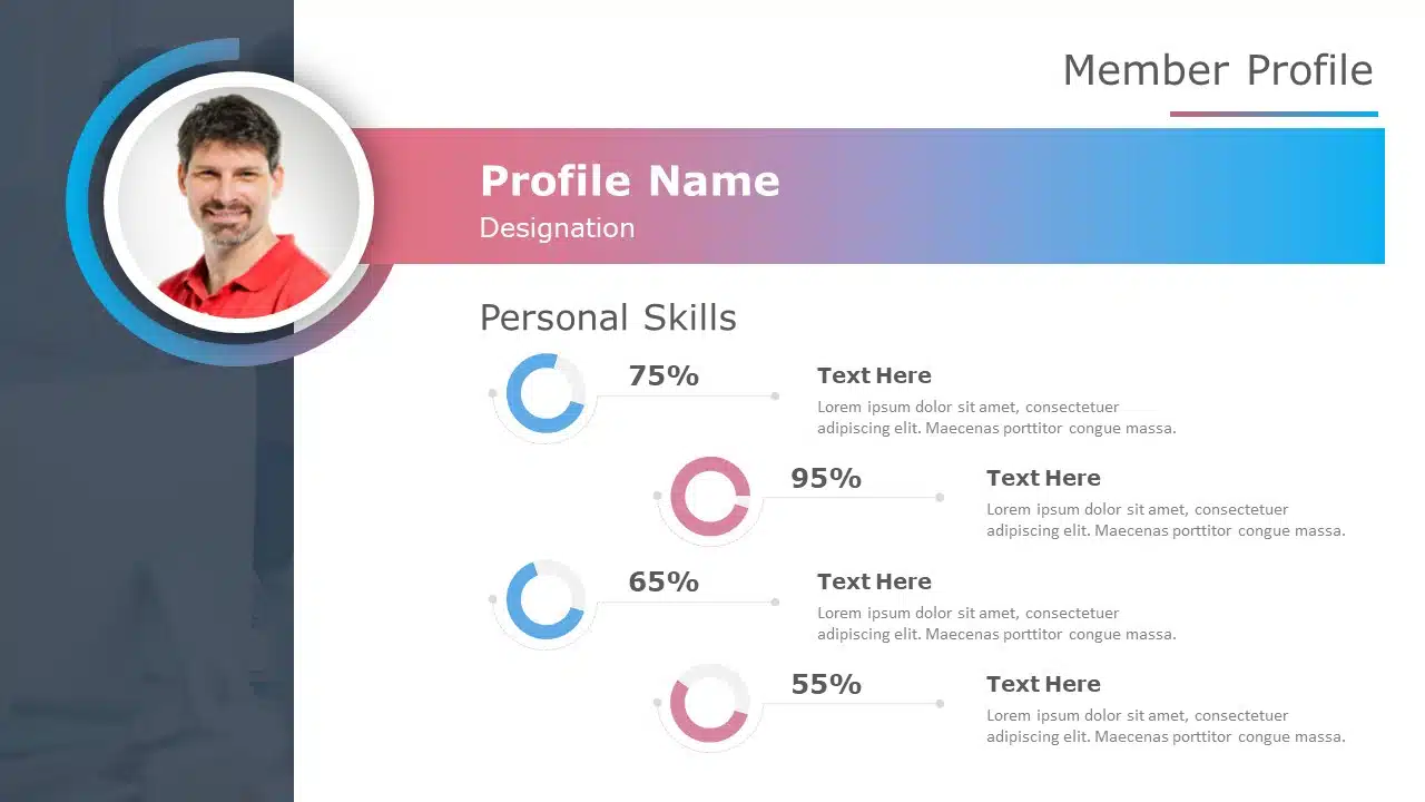 Employee Profile PowerPoint Template & Google Slides Theme