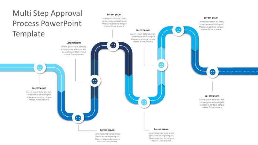 Multi Step Approval Process PowerPoint Template
