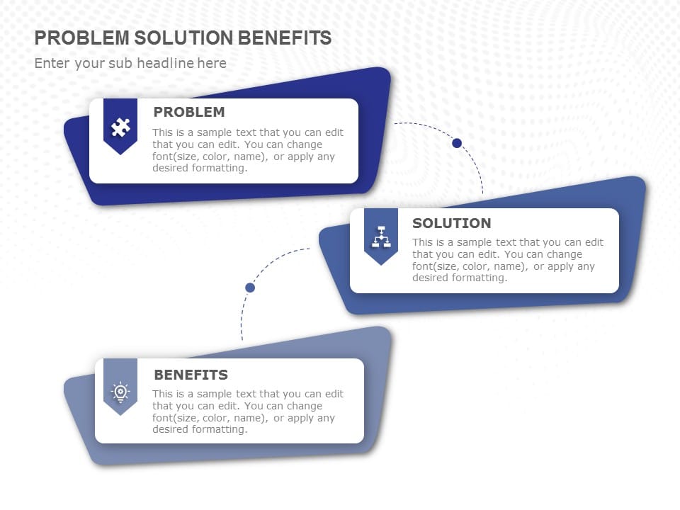 Problem Solution Benefits PowerPoint Template & Google Slides Theme