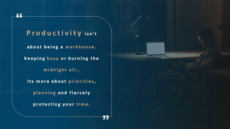 Productivity Quote PowerPoint Template & Google Slides Theme