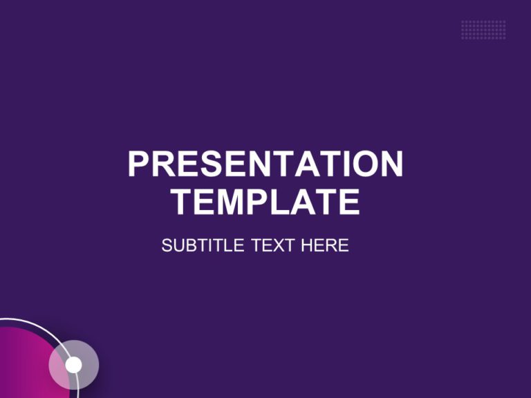 Purple Circles Background PowerPoint Template
