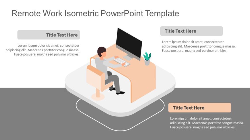 Remote Work Isometric PowerPoint Template