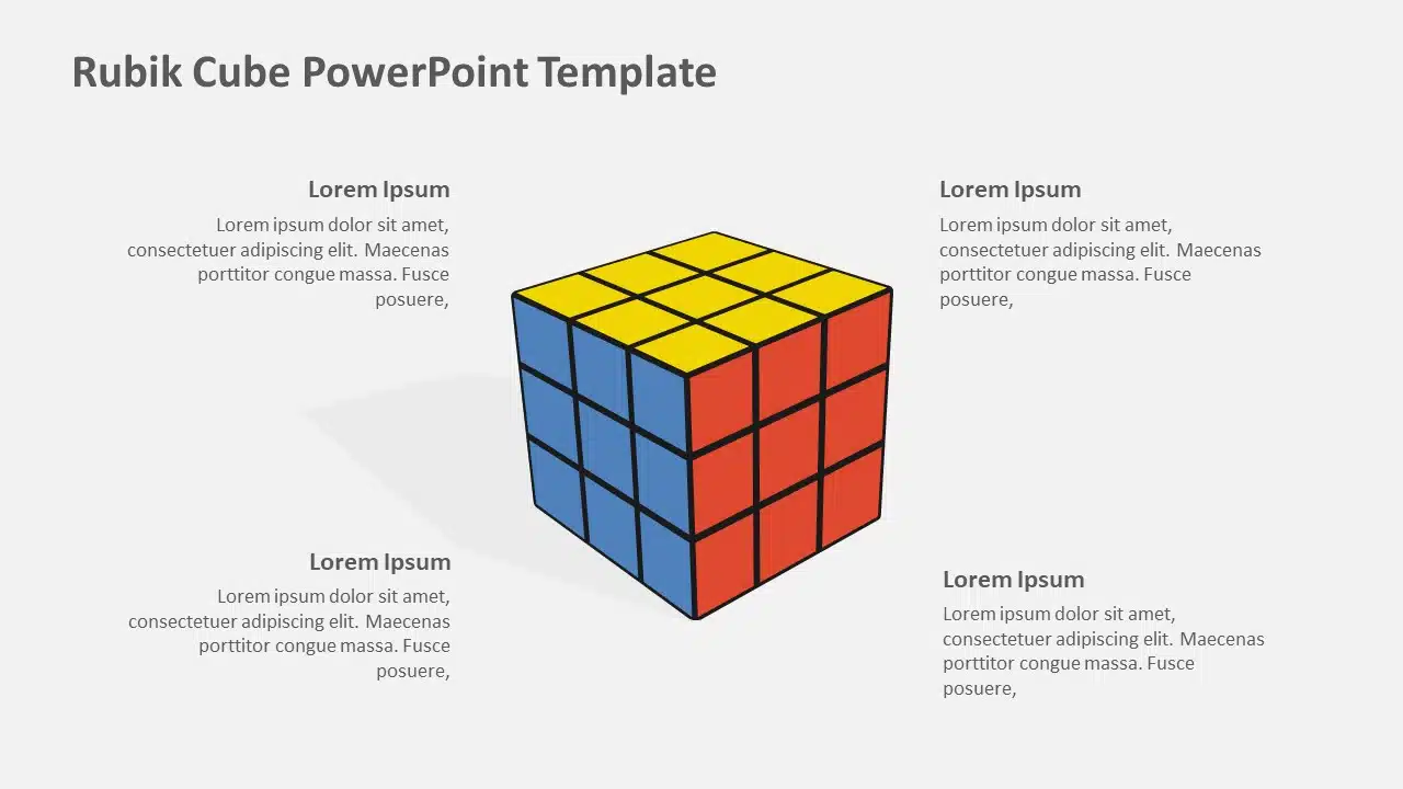 Rubik Cube PowerPoint Template & Google Slides Theme