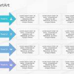 SmartArt List Arrows Segments 4 Steps & Google Slides Theme