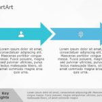 SmartArt Process Arrow Ribbon 2 Steps