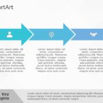 SmartArt Process Arrow Chevron 3 Steps & Google Slides Theme