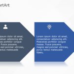 SmartArt Process Basic Chevron 2 Steps & Google Slides Theme