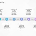 SmartArt Process Basic Roadmap 6 Steps & Google Slides Theme