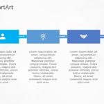 SmartArt Process Basic Square 3 Steps & Google Slides Theme