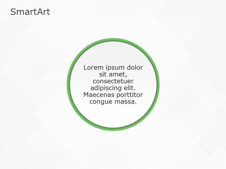 SmartArt Process Circle 1 Steps & Google Slides Theme