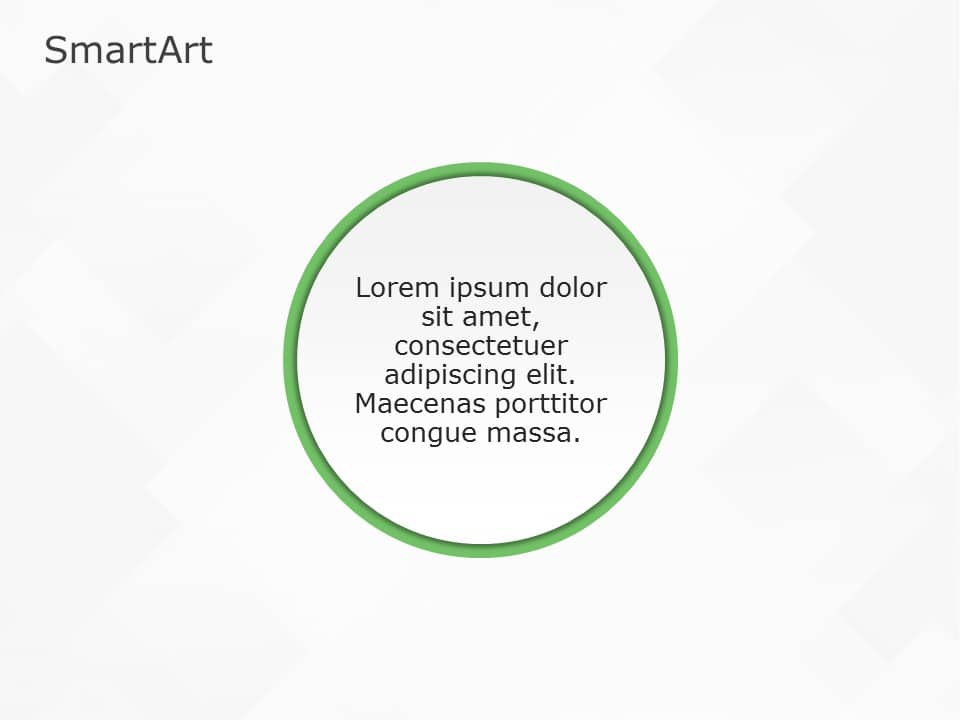 SmartArt Process Circle 1 Steps
