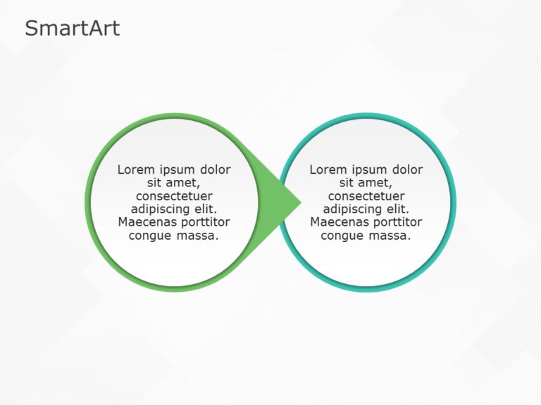 SmartArt Process Circle 2 Steps & Google Slides Theme