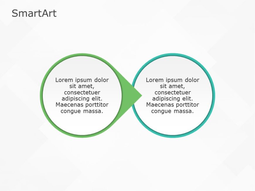 SmartArt Process Circle 2 Steps
