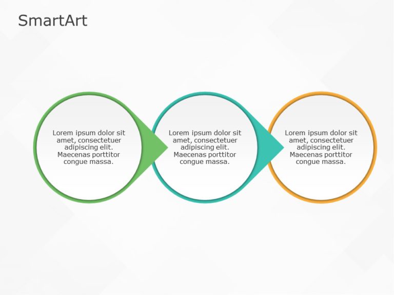 SmartArt Process Circle 3 Steps & Google Slides Theme