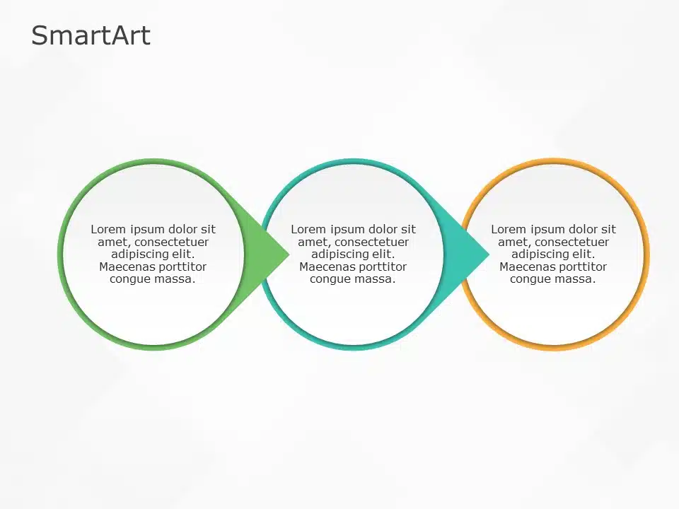 SmartArt Process Circle 3 Steps & Google Slides Theme