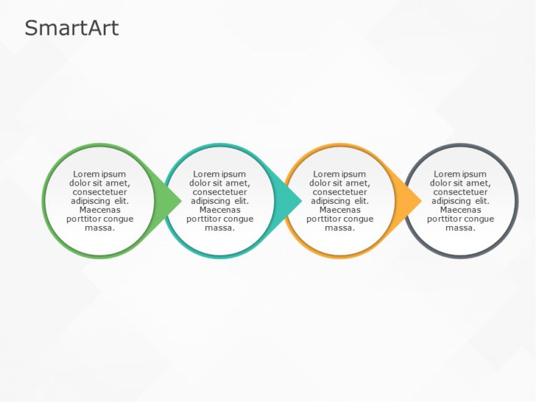 SmartArt Process Circle 4 Steps & Google Slides Theme