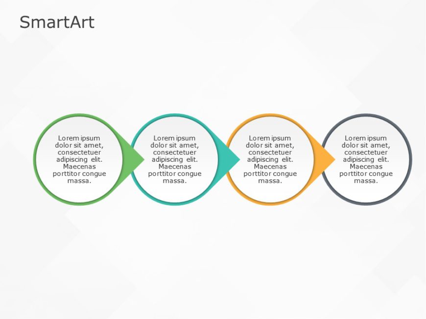 SmartArt Process Circle 4 Steps