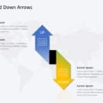 Up And Down Arrows PowerPoint Template & Google Slides Theme