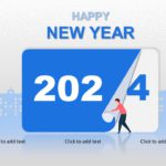 Creative 2023 New Year PowerPoint Template & Google Slides Theme