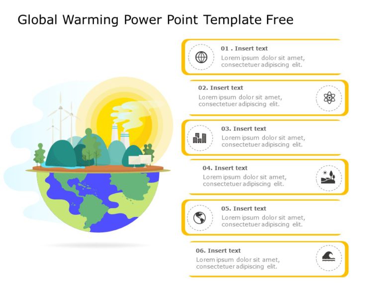 Global Warming Concept PowerPoint Template