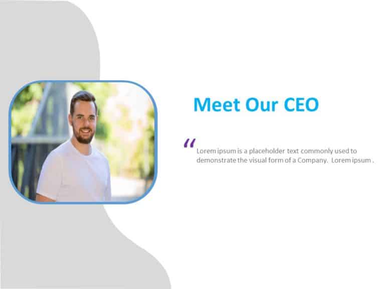 Meet the CEO PowerPoint Template