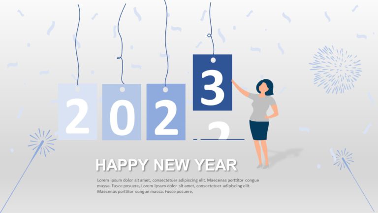 New Year 2023 PowerPoint Template & Google Slides Theme