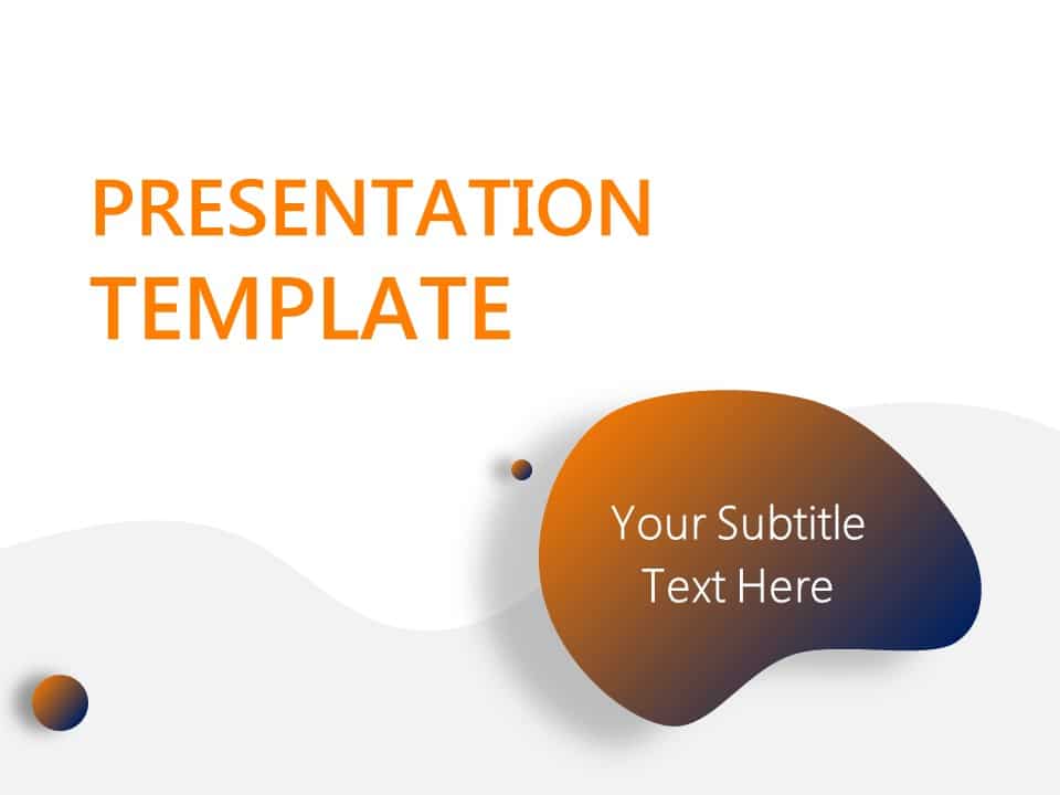 Orange Background PowerPoint Template