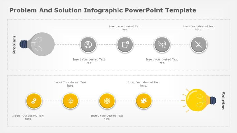 Problem And Solution Infographic 02 PowerPoint Template & Google Slides Theme