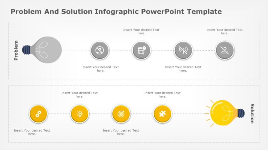 Problem And Solution Infographic 02 PowerPoint Template