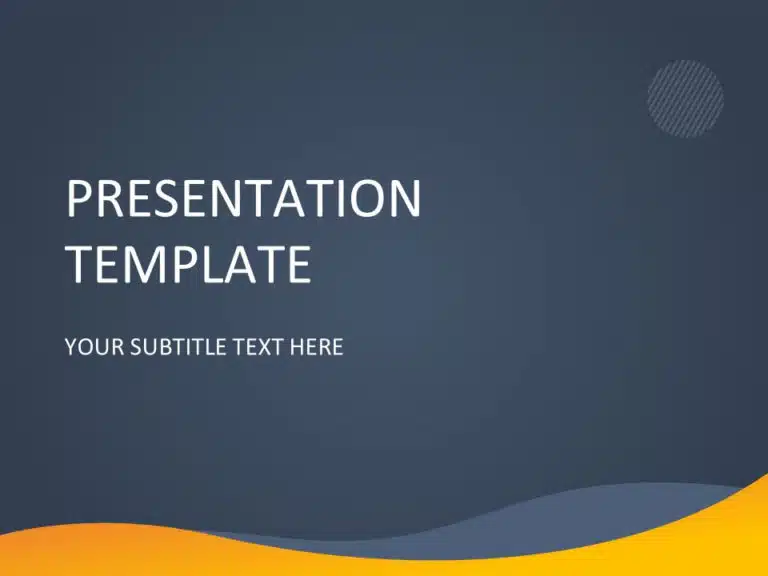 blue and orange powerpoint template