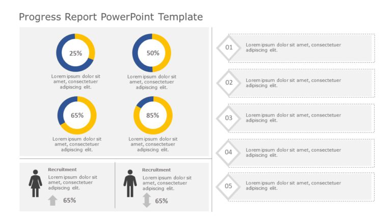 Progress Report PowerPoint Template & Google Slides Theme