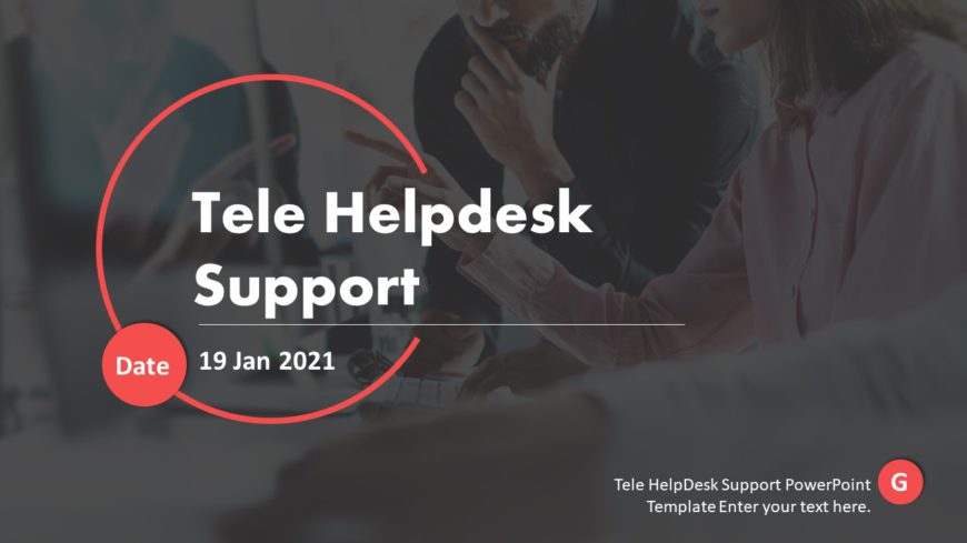 Tele HelpDesk Support PowerPoint Template