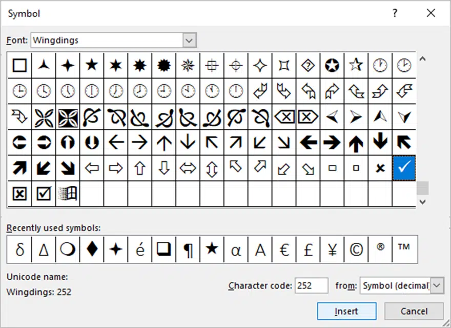 Insert a Tick Symbol in Excel - 5 Examples 