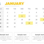 2023 Calendar PowerPoint Template & Google Slides Theme