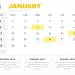 2023 Calendar PowerPoint Template & Google Slides Theme