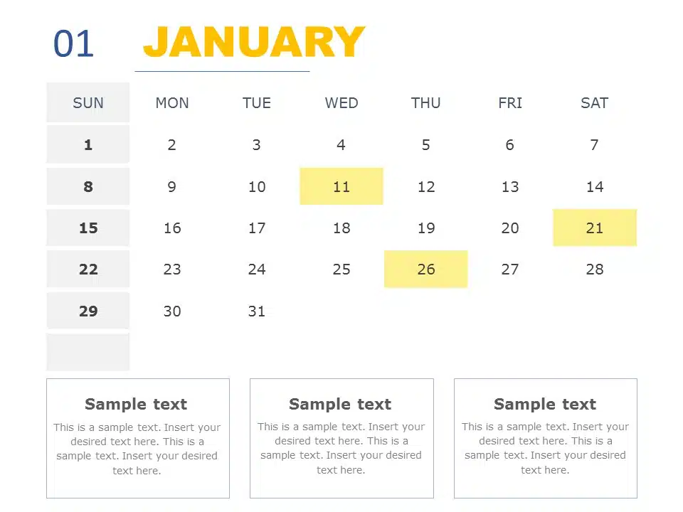 2023 Calendar PowerPoint Template & Google Slides Theme